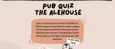 Event-Image for 'Pub Quiz &agrave; The Alehouse'