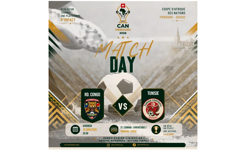 CAN Fribourg : R.D. Congo vs Tunisie Billets