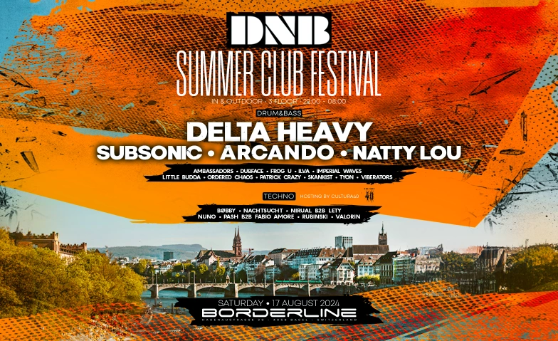 DRUMNBASEL SUMMER CLUB FESTIVAL Club Borderline, Hagenaustrasse 29, 4056 Basel Tickets