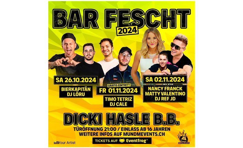 BAR FESCHT 2024 HASLE B.B. ${singleEventLocation} Tickets