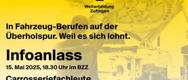 Event-Image for 'Infoanlass Carosseriefachleute Fachrichtung: Spenglerei'