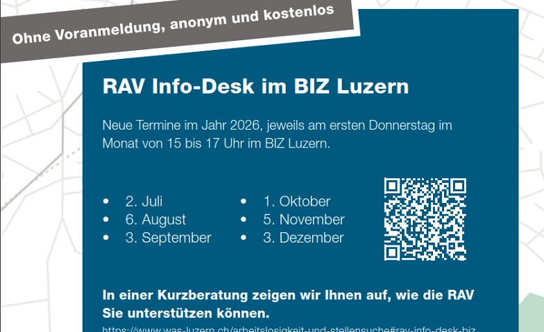 Event-Image for 'RAV Info-Desk im BIZ Luzern'