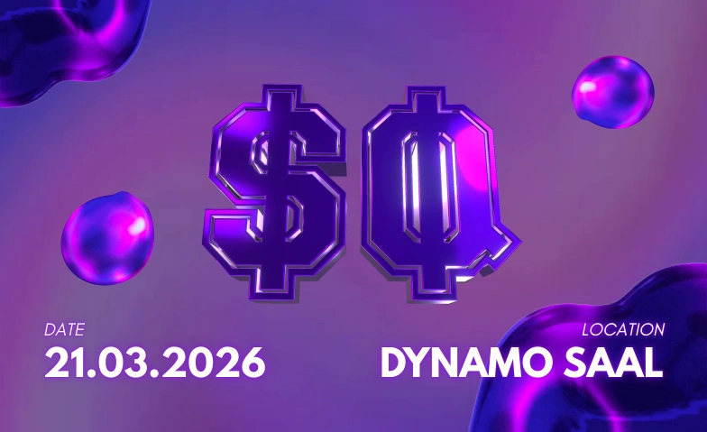 SIDEQUEST - 21.03.2026 - 16+ Party DYNAMO SAAL, Wasserwerkstrasse 21, 8006 Z&uuml;rich Tickets