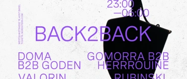 Event-Image for 'BACK2BACK'