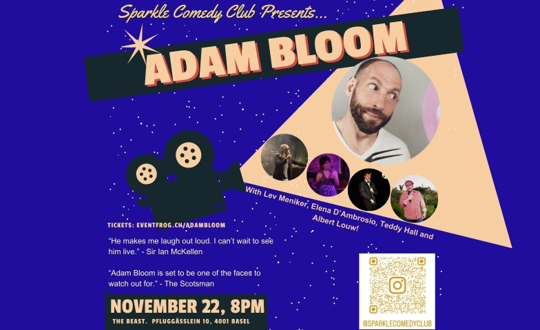 Adam Bloom - Comedy at The Beast! The Beast Basel Comedy Club, Pfluggässlein 10, 4001 Basel Tickets