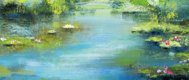 Event-Image for 'Acryl-/Mischtechnik - Teich mit Seerosen'