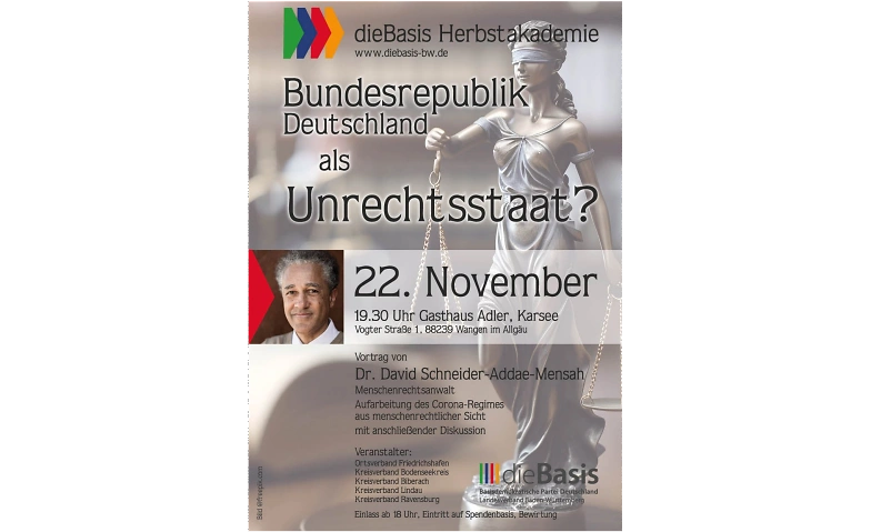 Deutschland als Unrechtsstaat - Vortrag ${singleEventLocation} Tickets