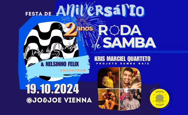 Event-Image for 'RODA DE SAMBA - 2 anos  Clube do Samba Viena'