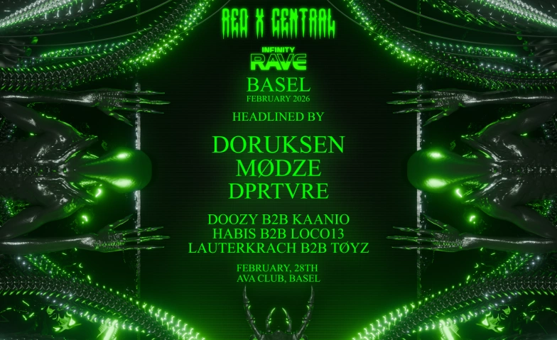 REDXCENTRAL x INFINITY RAVE AVA BASEL, Clarastrasse 2, 4058 Basel Tickets