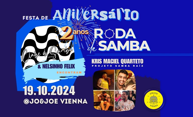 Event-Image for 'RODA DE SAMBA - 2 anos  Clube do Samba Viena'