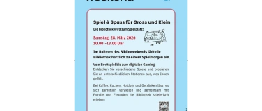 Event-Image for 'Biblioweekend - Die Bibliothek wird zum Spielplatz!'