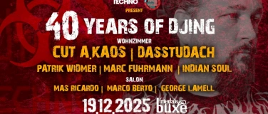 Event-Image for 'ALL ABOUT TECHNO & THE FUTURE OF TECHNO - 40 YEARS OF DJING'