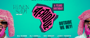 Event-Image for '6 YEARS AFRIQUE WITH HEAVEN SAM • AURA CLUB'