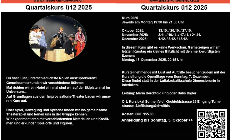 Theaterkus ü12 Quartalskurs Tickets