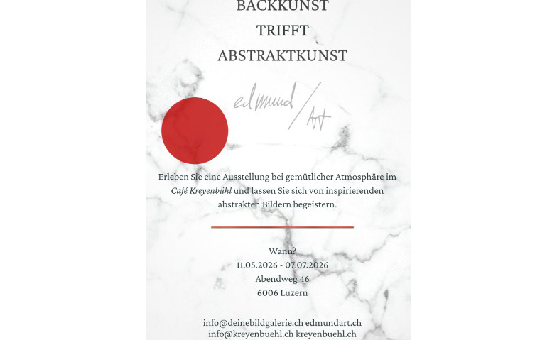 Backkunst trifft abstrakt Kunst Tickets