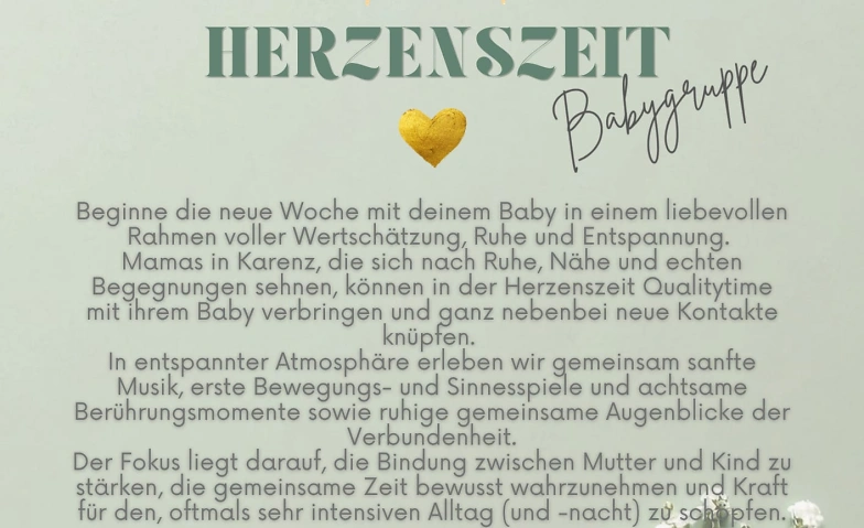 "Herzenszeit" Babygruppe Tickets