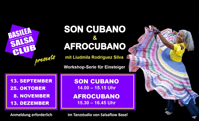 4x Afrocubano f&uuml;r Einsteiger mit Liudmila (alle 4 Workshops) Tickets