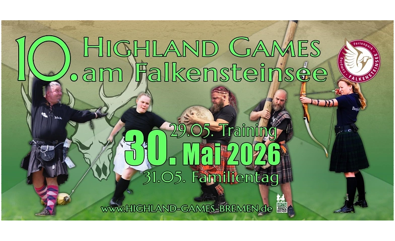 10. Highland Games am Falkensteinsee - powered by Haferkamp Tickets