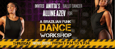 Event-Image for 'BR FUNK DANCE WORKSHOP with ALLINE AVEZ + PARTY'