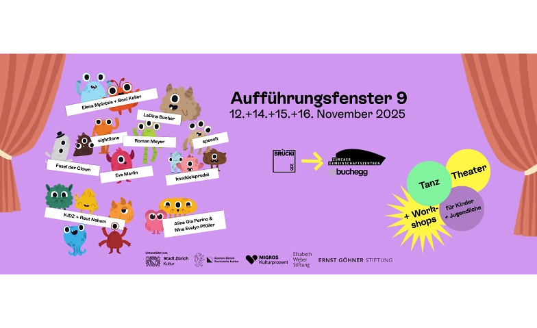 BR&Uuml;CKI 235 Auff&uuml;hrungsfenster f&uuml;r junges Publikum GZ Buchegg Tickets