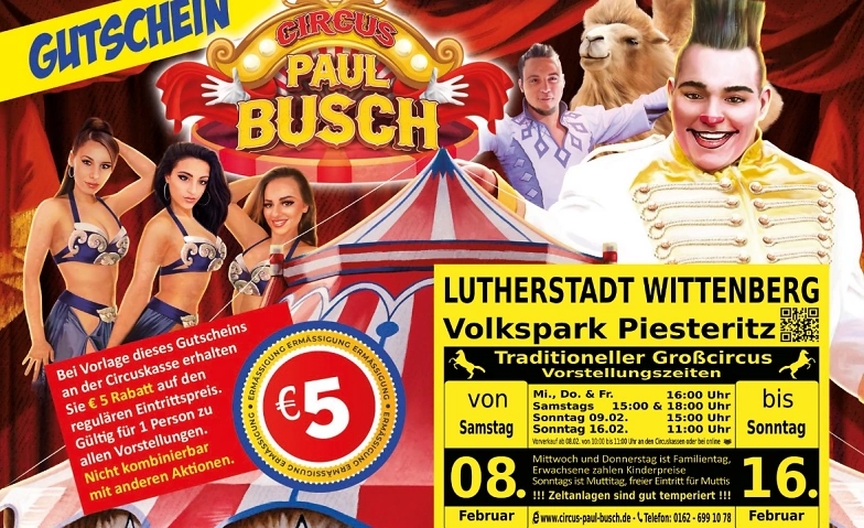 Circus Paul Busch - Tournee 2025 - Lutherstadt Wittenberg ${singleEventLocation} Tickets