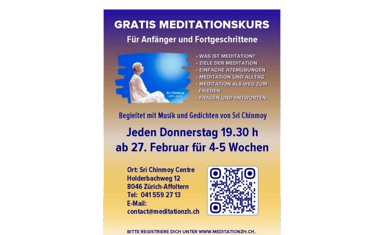 Gratis Meditationskurs Billets