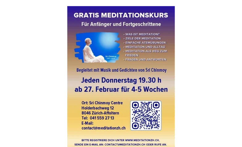 Gratis Meditationskurs ${singleEventLocation} Tickets