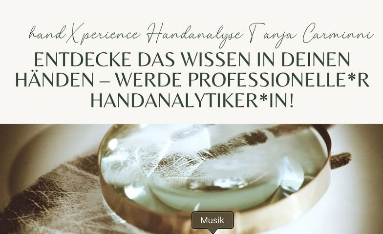Event-Image for 'Grundlagenseminar Handanalyse – entdecke dein Potenzial'