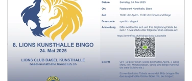 Event-Image for '8. Bingo-Abend des Lions Club Basel Kunsthalle'