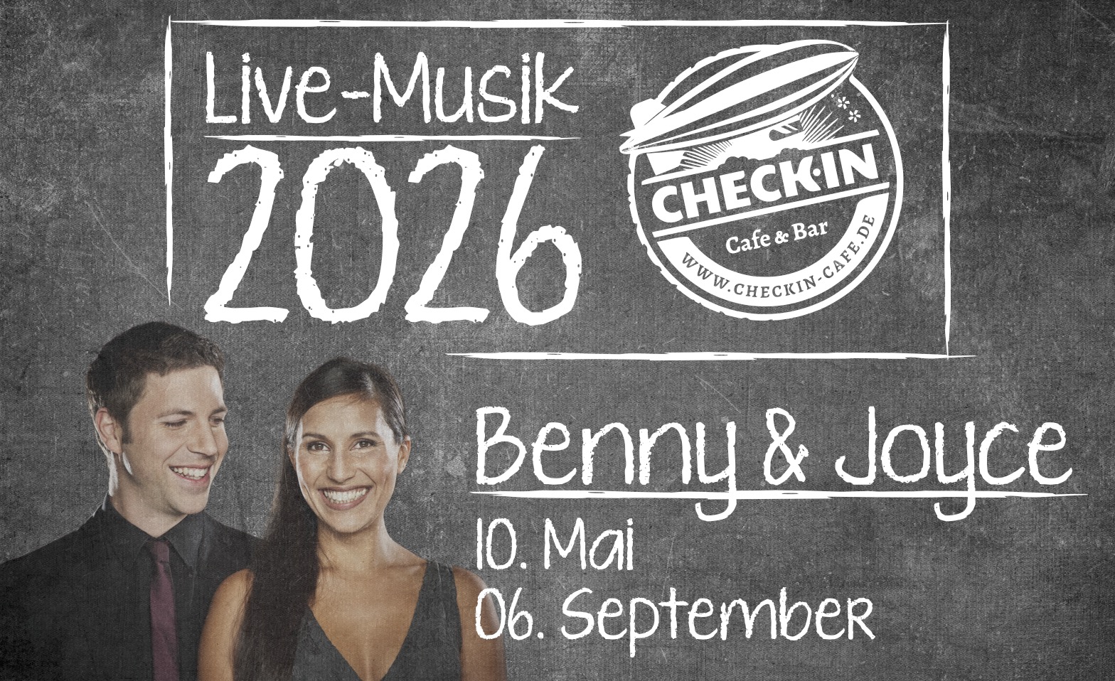 Check In Live Musik 2026 Benny &amp; Joyce Tickets