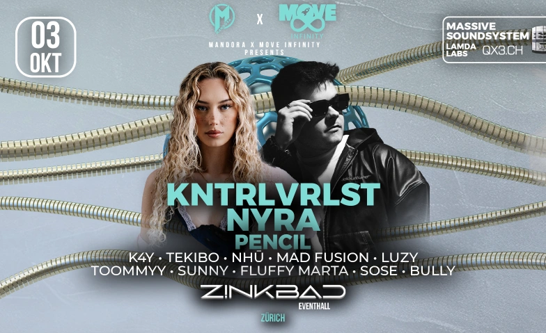 MANDORA X MOVE INFINITY Zinkbad, Geerenweg 2, 8048 Z&uuml;rich Billets