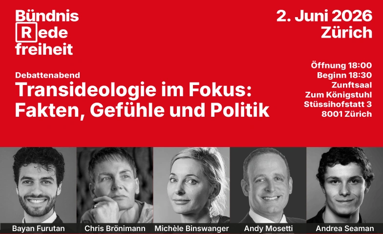 Transideologie im Fokus: Fakten, Gef&uuml;hle und Politik Zunft zur Schneidern, Restaurant Zum K&ouml;nigsstuhl, Zunftsaal, St&uuml;ssihofstatt 3, 8001 Z&uuml;rich Billets