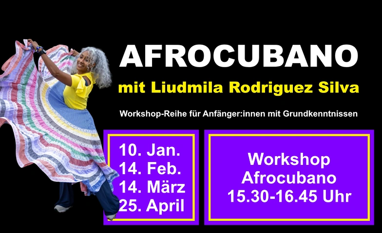 AFROCUBANO f&uuml;r Anf&auml;nger:innen mit Vorkenntnissen am 25.04.26 Tickets