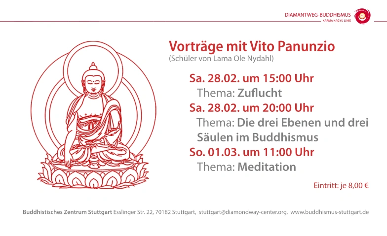 Vortr&auml;ge mit Vito Panunzio Buddhistisches Zentrum Stuttgart Tickets