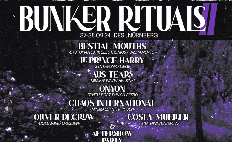 Bunker Rituals Festival 2 ${singleEventLocation} Tickets