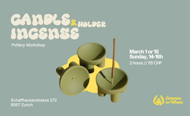 Event-Image for 'Make Your Candle & Incense Holder -  Pottery Workshop'