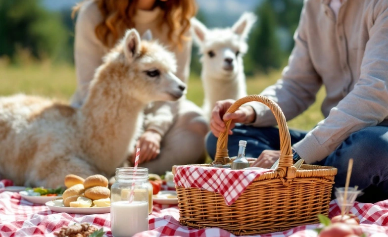 Picknick inmitten Alpakas Billets