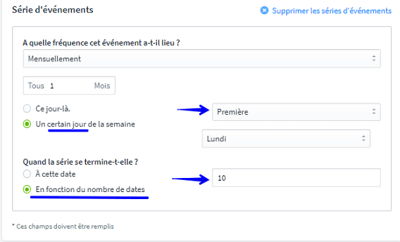 cr&eacute;er un s&eacute;rie III