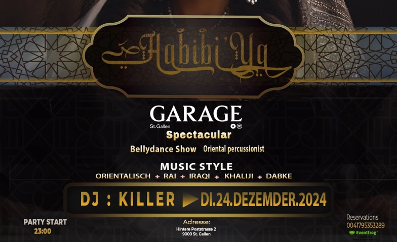 Habibi Ya @ Garage Garage St. Gallen, Hintere Poststrasse 2, 9000 St. Gallen Tickets