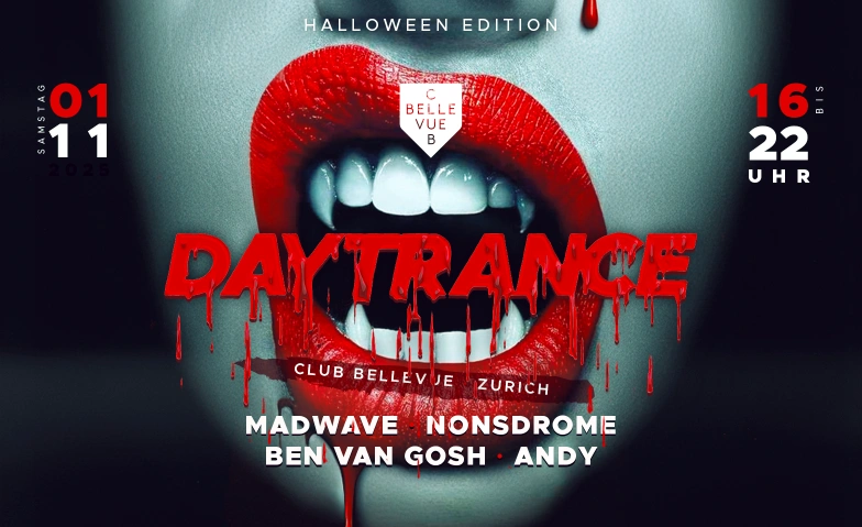 DAYTRANCE HALLOWEEN Club Bellevue, Freieckgasse 9, 8001 Zürich Tickets