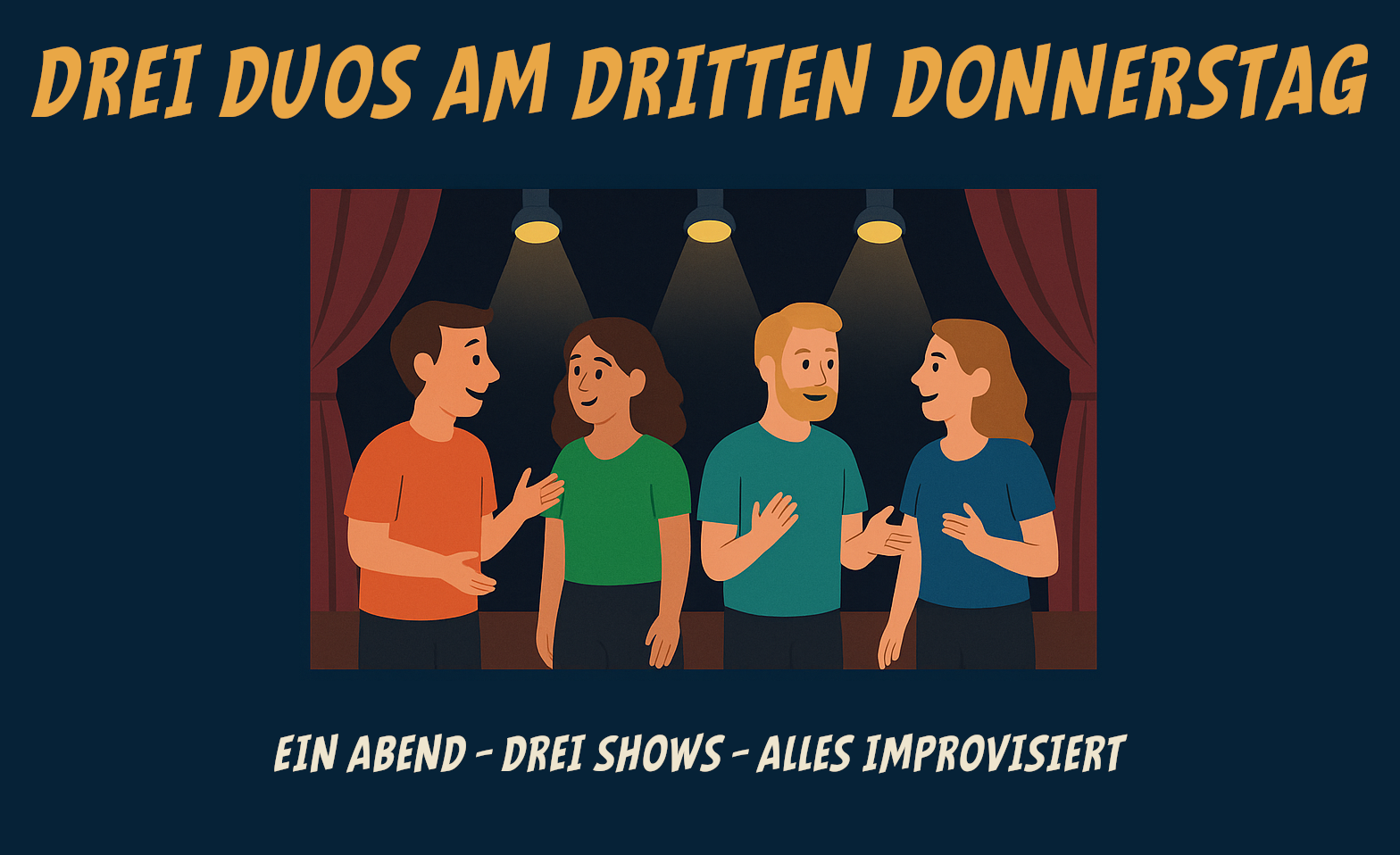 Event-Image for 'Drei Duos am dritten Donnerstag – Improtheater'