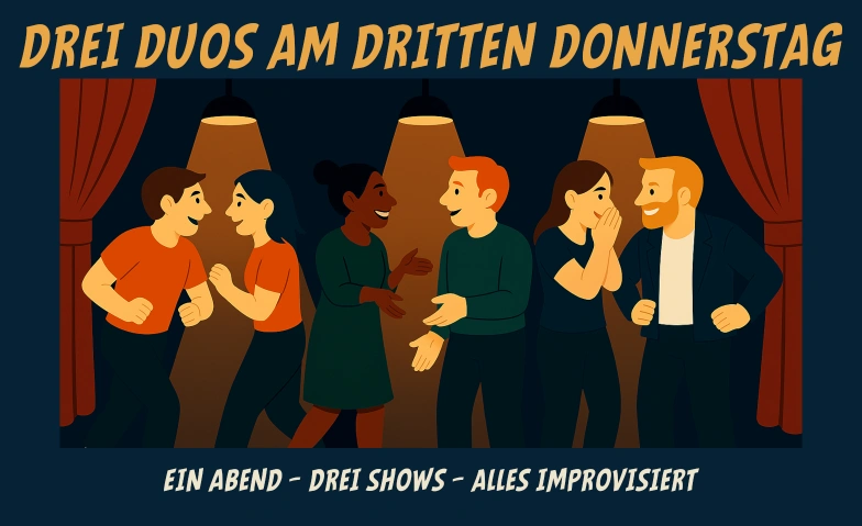 Drei Duos am dritten Donnerstag – Improtheater Theater Ida, Aargauerstrasse 50 / 80, 8048 Zürich Tickets