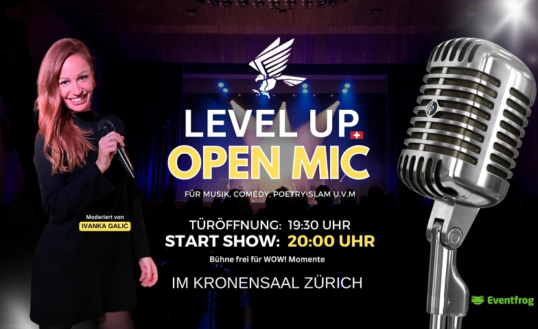 Event-Image for 'Level Up Open Mic Mixed Show Musik & Comedy Zürich'