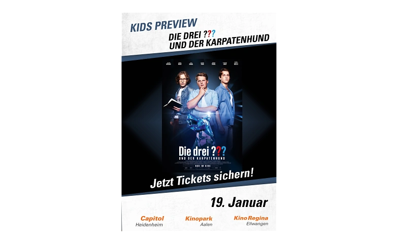 Kids Preview -  Die drei Fragezeichen und der Karpatenhund ${singleEventLocation} Tickets