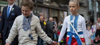 Veranstalter:in von Sechseläuten Kinderumzug. Ukrainische Kindergruppe