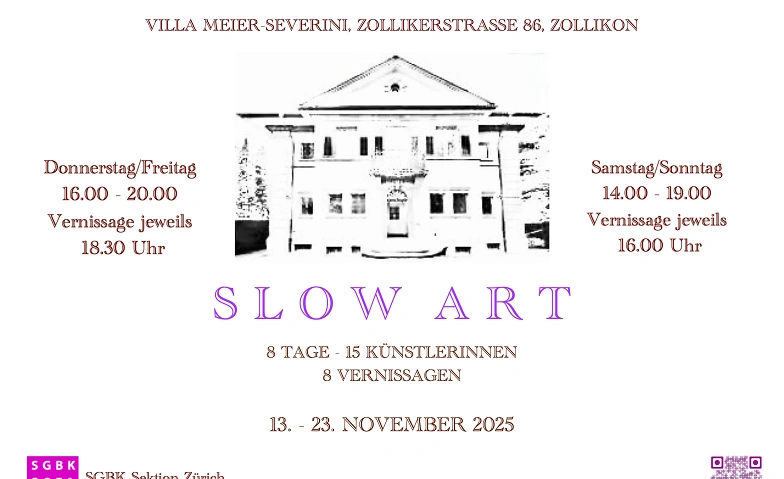 Event-Image for 'SLOW ART – 15 Künstlerinnen der SGBK zeigen ihre Werke'