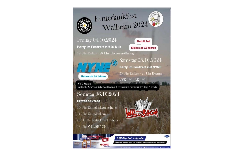 Erntedankfest Aachen Walheim ${singleEventLocation} Tickets