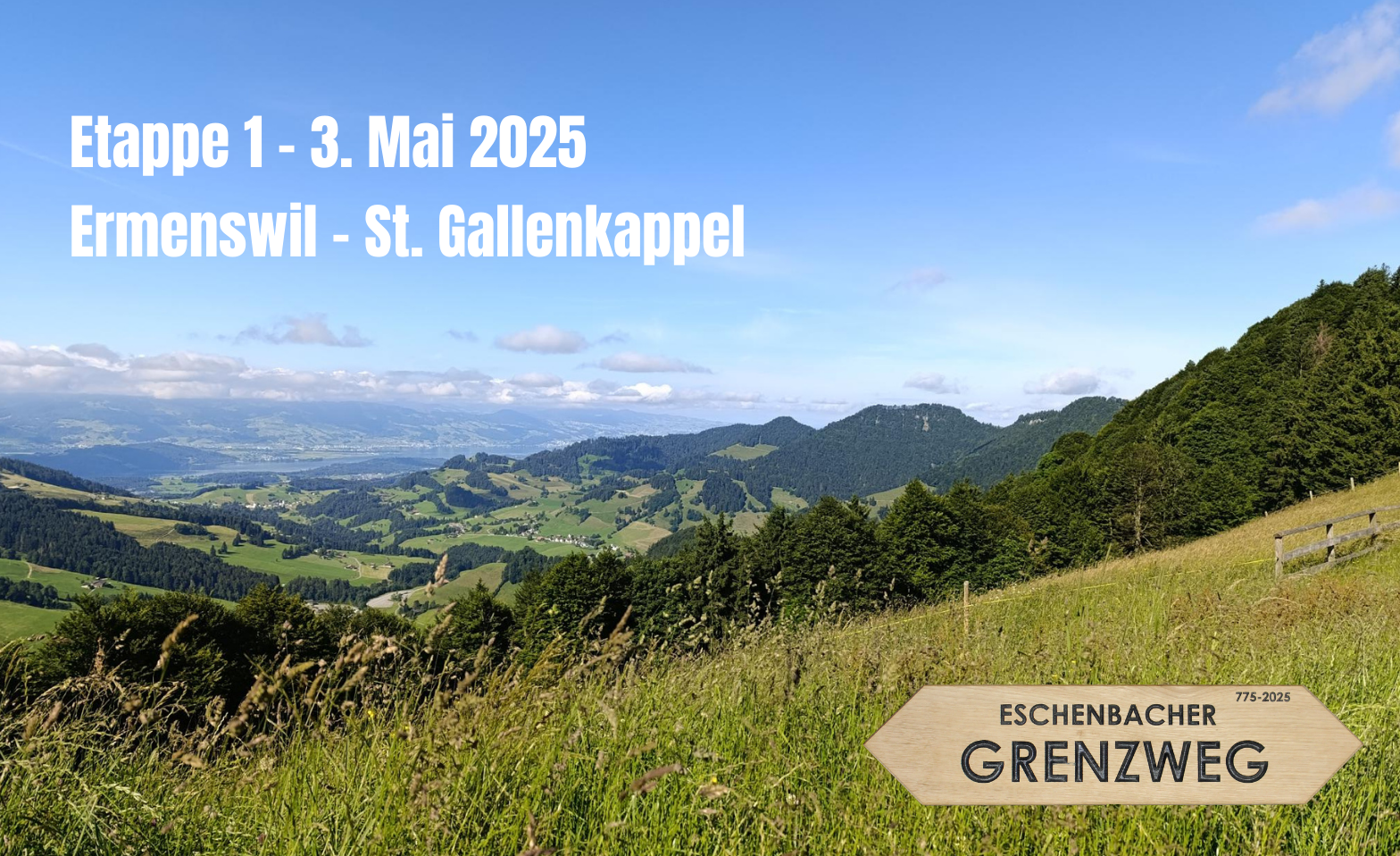 Etappe 1 - von Ermenswil nach St. Gallenkappel Tickets