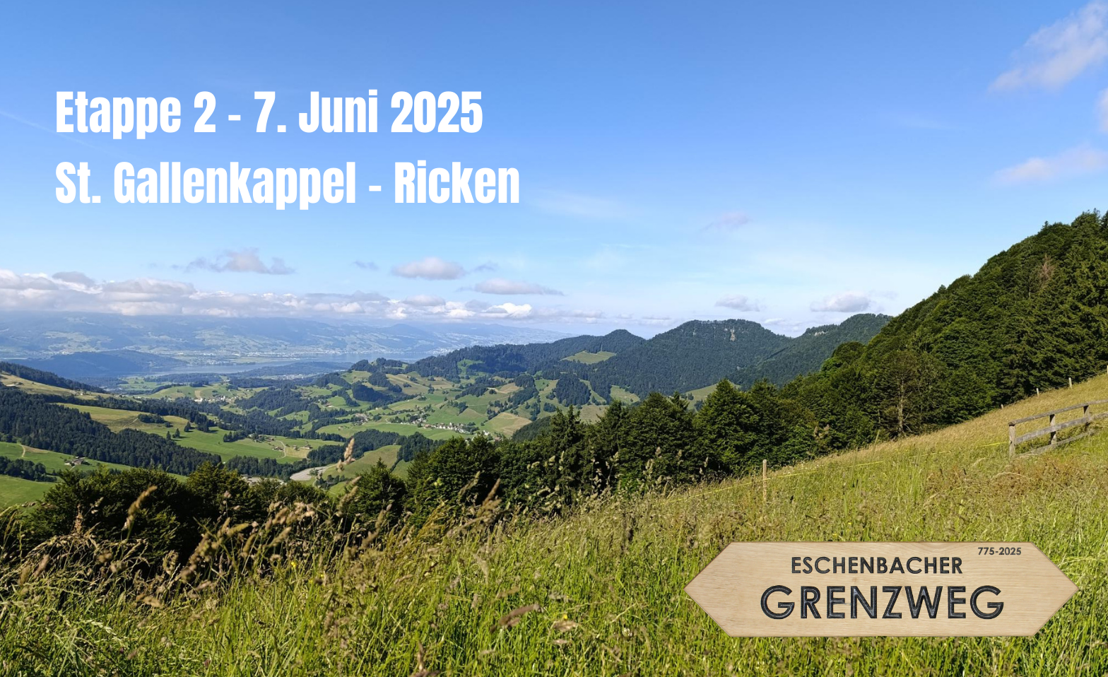 Etappe 2 - von St. Gallenkappel nach Ricken SG Tickets