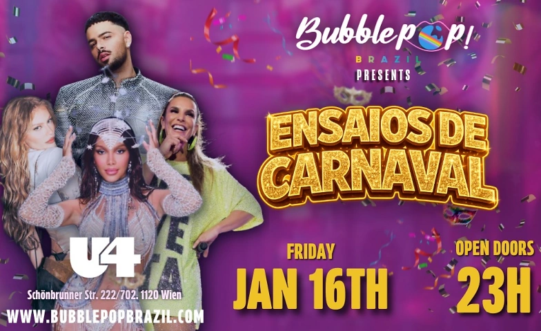 Event-Image for 'ENSAIOS DE CARNAVAL by BUBBLEPOP! BRAZIL'